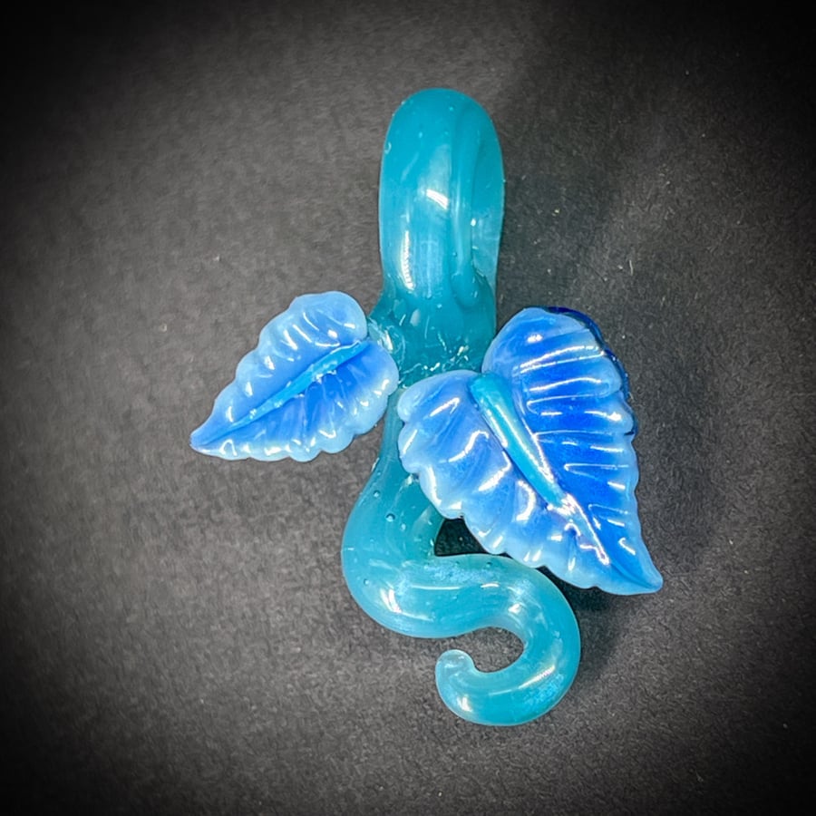 Image of Mini Blue 2 Leaf Pendant