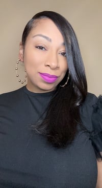 Image 3 of Top notch hoop earrings- GOLD 