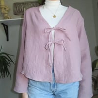 Image 2 of Lilac Tie-Up Long Sleeve