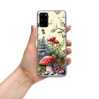 Image 10 of Beautiful Watercolor Mushroom Fungus Mycology W/Insects Art Clear Case for Samsung®