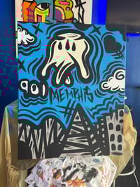Image 3 of Memphis Blue Canvas