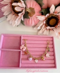 Image 1 of Pink Pumpkin Spice Handmade Purse Chain