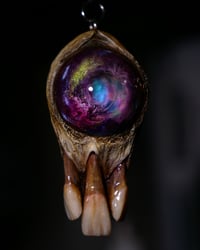 Image 3 of Nebula and bone pendant 