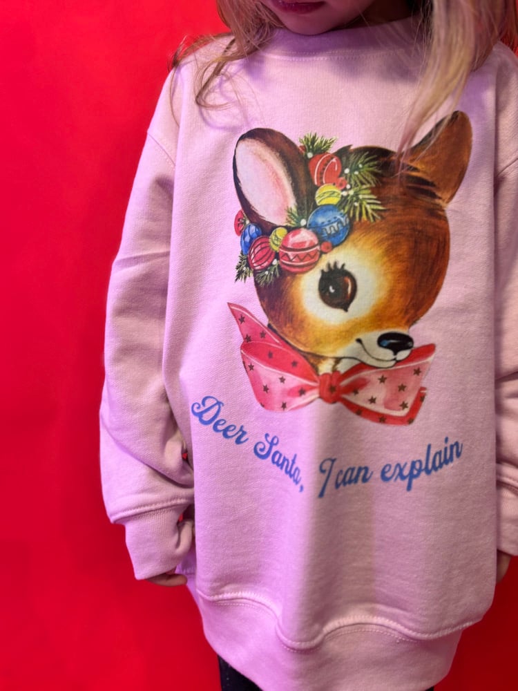 Image of Deer Santa I can explain children’s tee/sweater