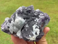 Image 2 of Purple Polyhedral Pyramid & Cubic Fluorite Specimen #2044