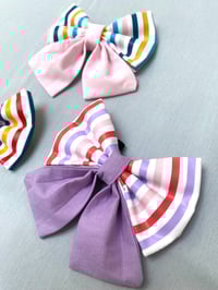 Image 3 of Cabana Beach Hut Stripe Bow Ties / Sailor Bows