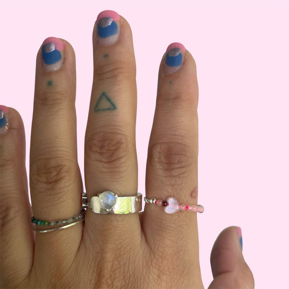Image of Pink quartz ring