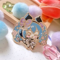 Image 1 of Kuro Miku Enamel Pin