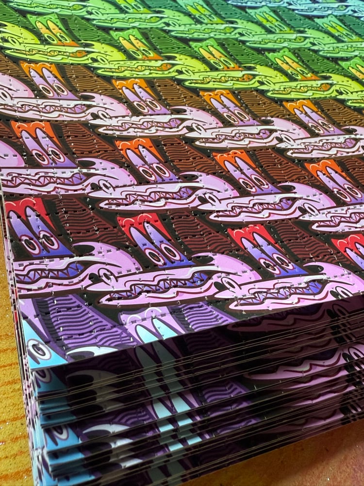 Alligator Blotter Print 