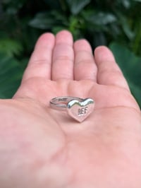 Image 2 of Cast Bubble Heart Ring