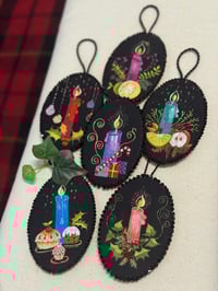 Image 2 of Christmas Candle, Lemon & Lime Hanging Ornament