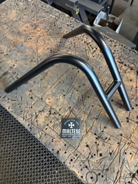 Image 1 of ✠ 4-Bend Bars - Satin Black Powder Coating - 11g X 1” DOM Tubing ✠