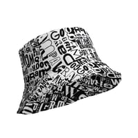 Image 1 of FONT BLOCK - "Go Grampaw Go" - Reversible Bucket Hat 