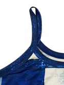 Blue Jean Print Spaghetti Strap 