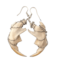 Muskrat Jaw Earrings