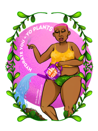 Hydrate You + Yo Plants, Love 🌊✨ | Sticker