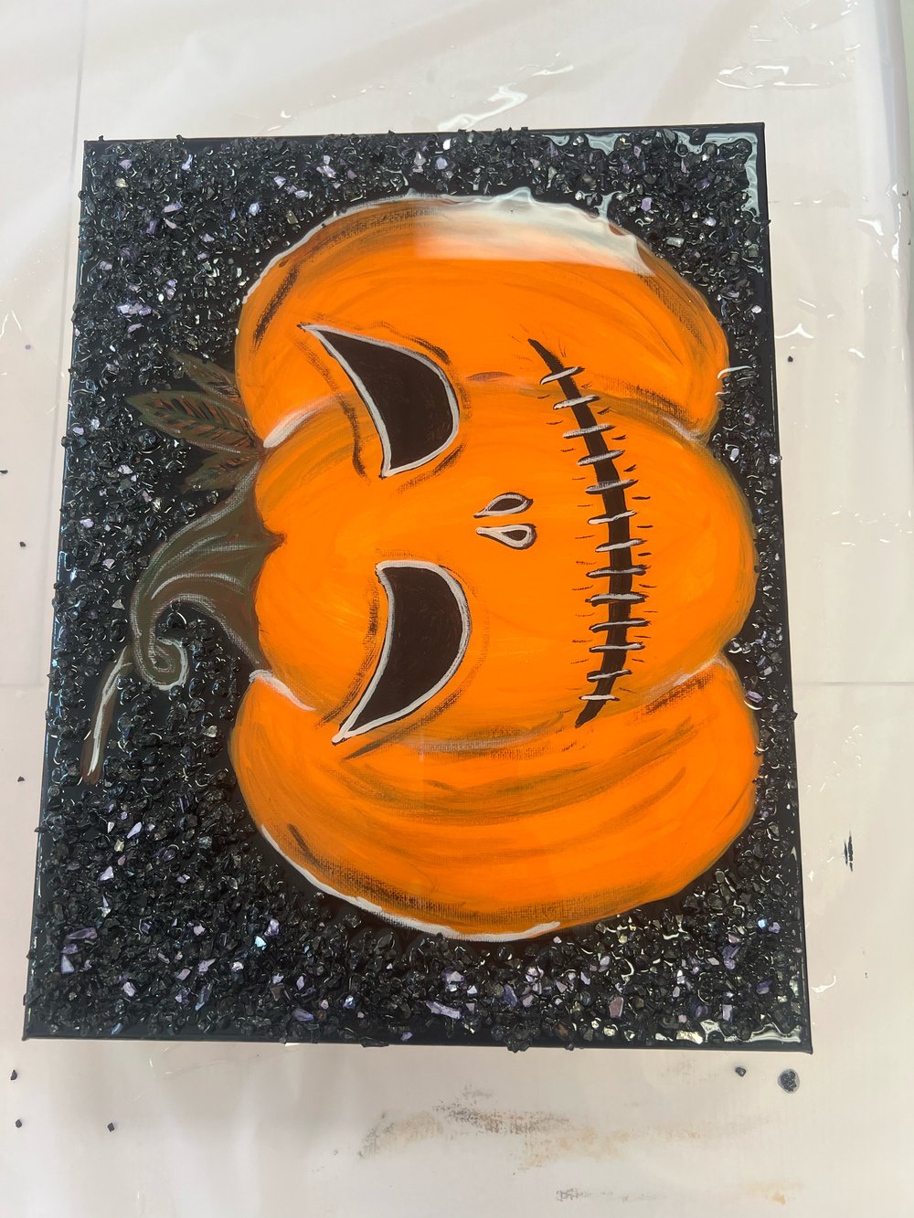 Image of Painting Pumpkins & Resin embellishments