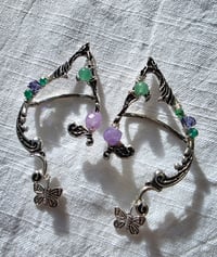 Image 2 of Dew Drop Medow Sprite Ear Cuffs 🩵🦋🪻💧🌌