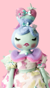 Image 1 of RESERVED FOR MORGAN MEDIUM ART DOLL BUTTERFLY DREAMS 