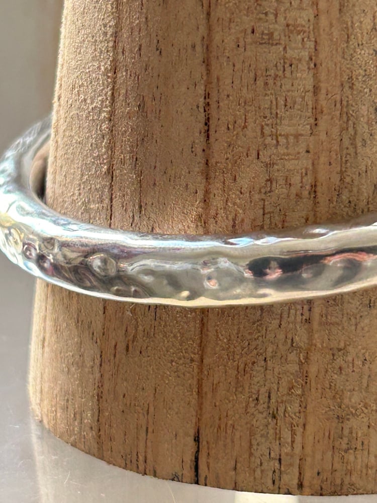 Image of Chunky Sterling Silver Bangle 