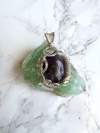 Image 3 of amethyst coil pendant