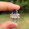 Sea Glass Stacked Statement Ring