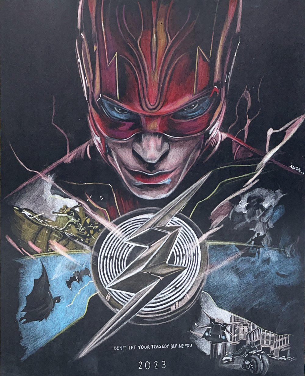 Image of “Don’t let your tragedy define you.” THE FLASH Art Print