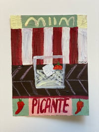 Picante - red & white stripes