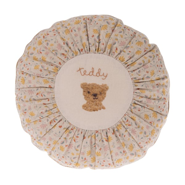 Image of Maileg Cushion Round Small Teddy Flower