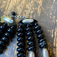 Image 7 of Silver and Lucite Beaded Necklace