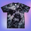 YELRIHS Oversized Purple Galaxy tie-dye t-shirt