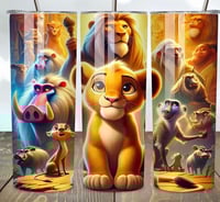 Lion king 20oz subliamtion tumbler 