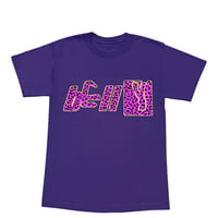 Image 1 of Purple Cheetah Print XL Staple Tee