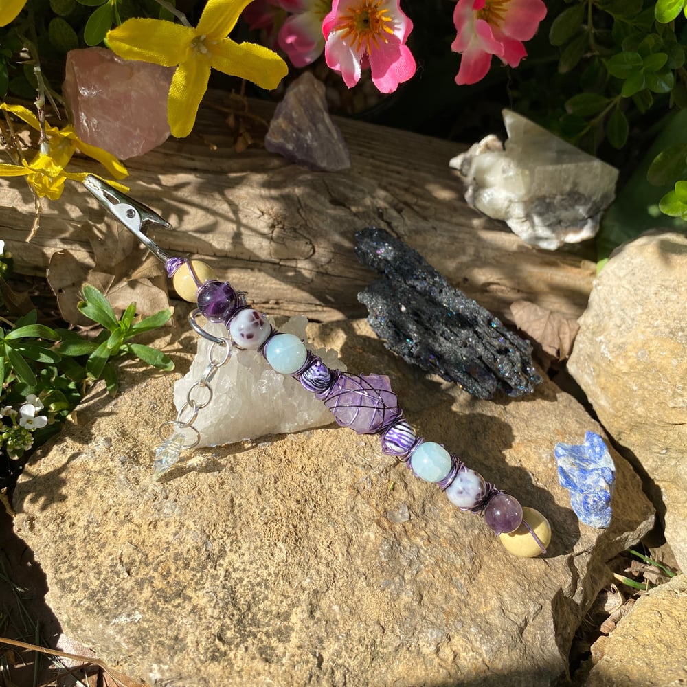 Image of amethyst stars roach clip 