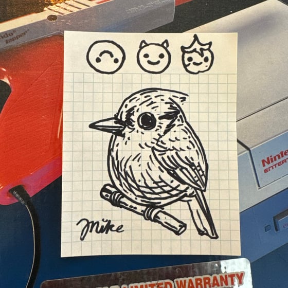 Image of Fat Bird Sharpie Sketch #47
