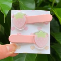 Image 4 of glitter epoxy hairclips