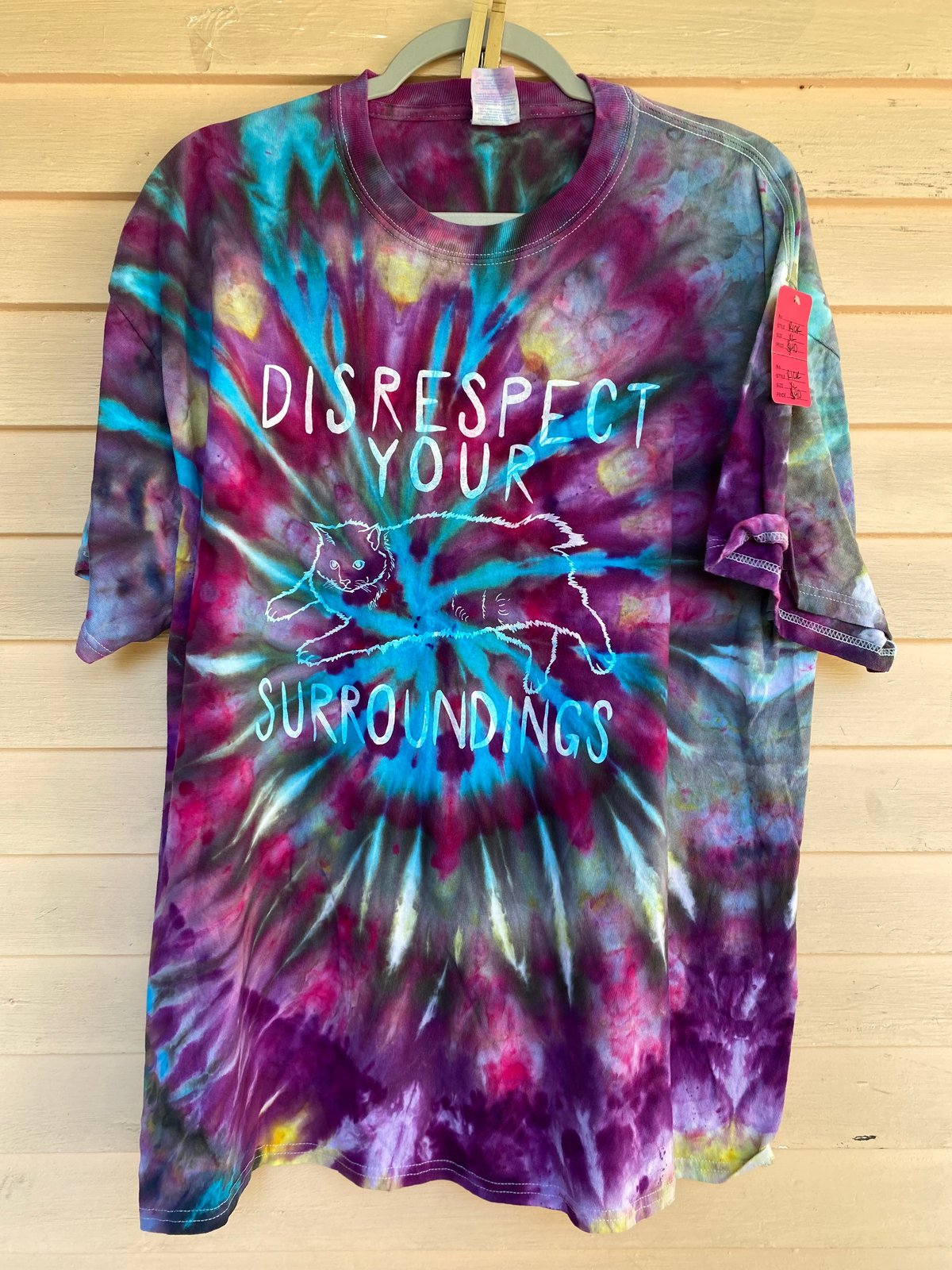 Image of XL Disrespect Your Surroundings Tie Dye Shirt 4