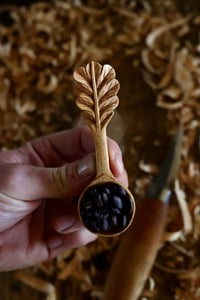 Image 2 of . Oak Leaf Handle Scoop 