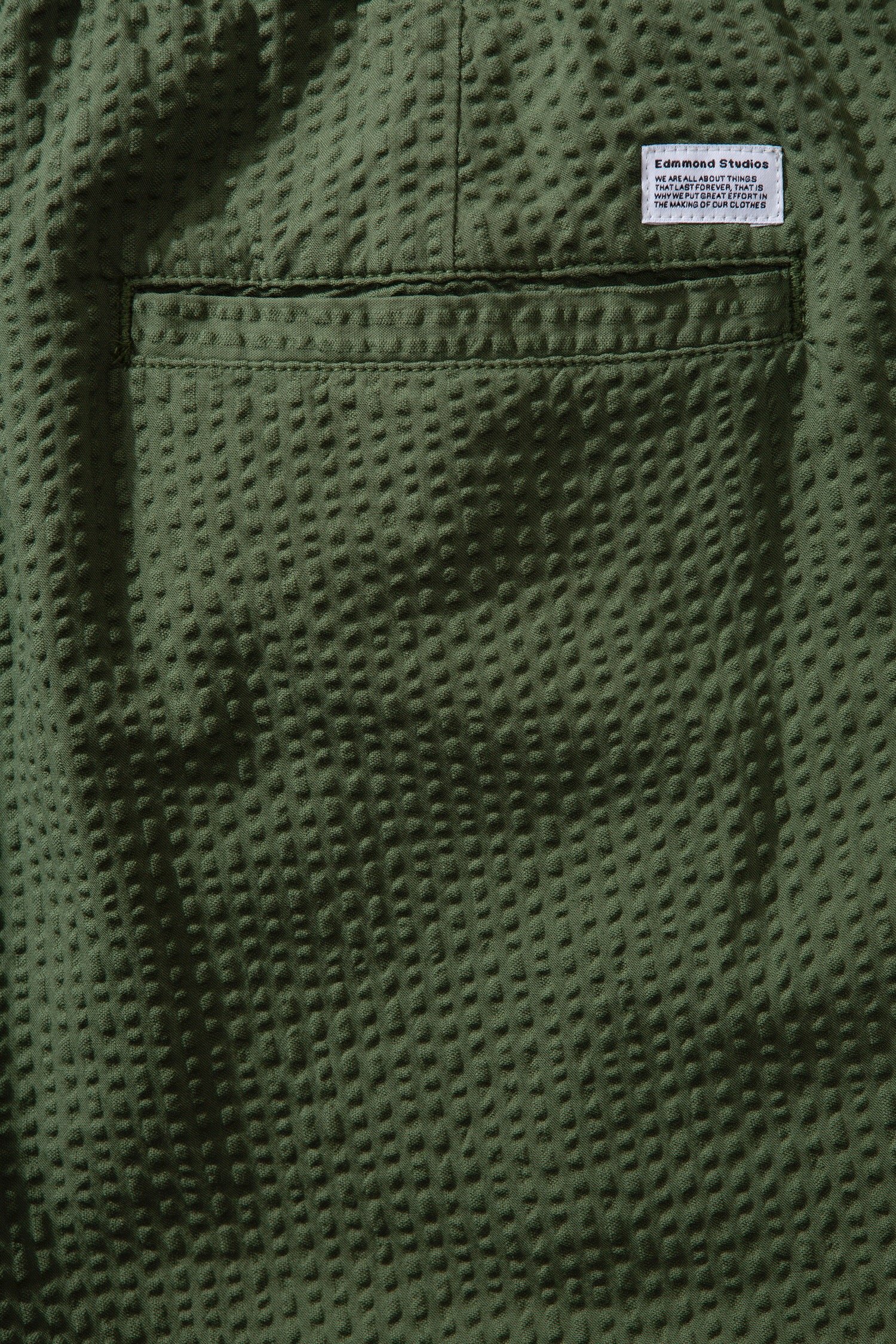 Image of EDMMOND MURANO SEERSUCKER PANT KHAKI