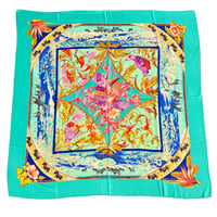 Image 1 of Hermès Cashmere Shawl  "Tropiques" by Laurence Bourthoumieux 140cm