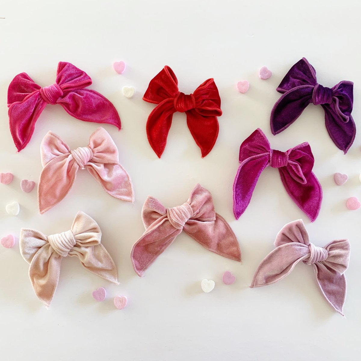 Effortless Hand Oversize Tied Silk Velvet Bow  Double Sided Silk Velv –  Bardot Bow Gallery