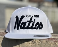 Image 1 of Only One Nation All White snapback 