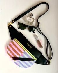 Image 1 of Striped crossbody bag 