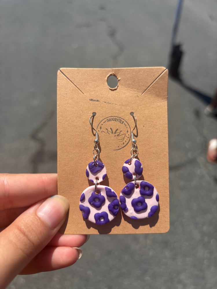 Image of Floral Zira Hook Earrings