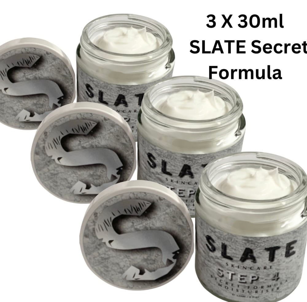 Image of 3 x Slate Secret Formula Moisturisers 30ml 