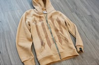 Image 1 of Tan "11:11" Zip-Up Jacket