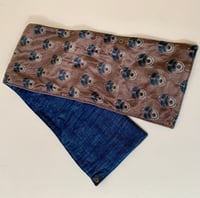 Image 2 of Brighton neck warmer multi print & denim