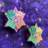 Image 3 of Shining Stars BakuDeku Enamel Pin