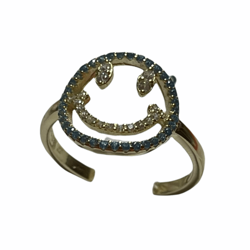 Image of The Cz Smiley Face Ring 