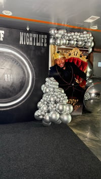 Image 4 of King of Nightlife Birthday Backdrop 